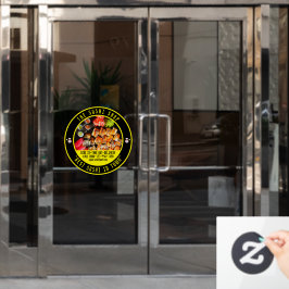 Sushi Restaurant Front Door individuell anpassen Fensteraufkleber
