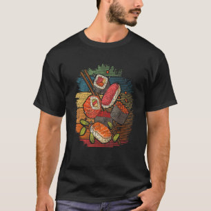 Sushi Retro Art - Japan - japanische Küche Lover C T-Shirt