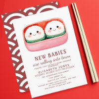 Sushi Rice Ball Kawaii Twins Baby Shower