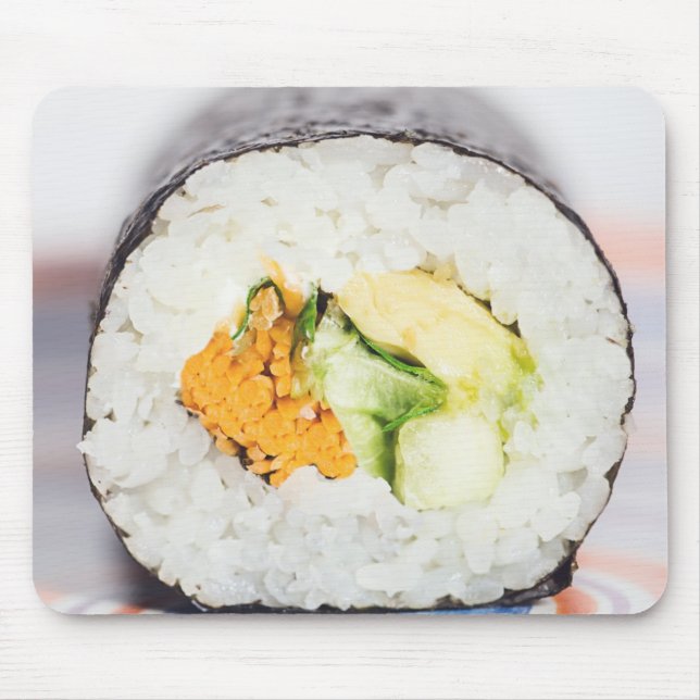 Sushi roll Fisch und Reis Mousepad (Vorne)