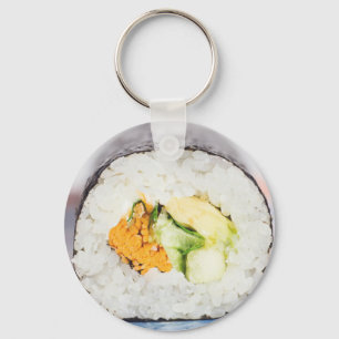 Sushi roll Fisch und Reis Schlüsselanhänger