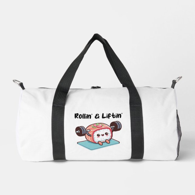 Sushi Roll Lifting Weights Duffle Bag (Vorderseite)