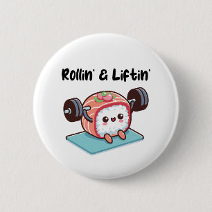 Sushi-Rolle stemmt Gewichte Button
