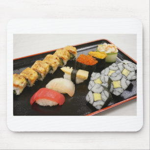 Sushi-Rollen Sesam Ingwer Wasabi Japan Küche Mousepad