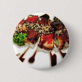 Sushi Rolls Sesame Ginger Wasabi Japan Kitchen Button