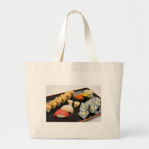 Sushi Rolls Sesame Ginger Wasabi Japan Küche Jumbo Stoffbeutel