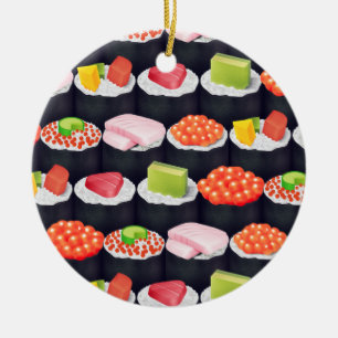 sushi roule xmas ornements de Noël