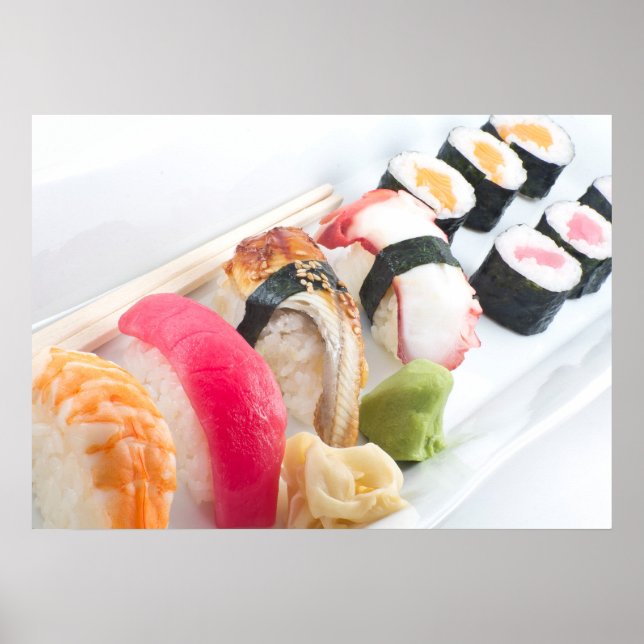 Sushi Sashimi Platter Poster (Vorne)