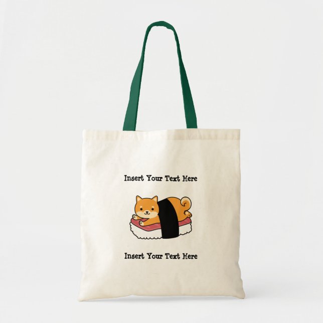 Sushi Shiba Inu - Niedlicher Hund japanisches Esse Tragetasche (Vorne)