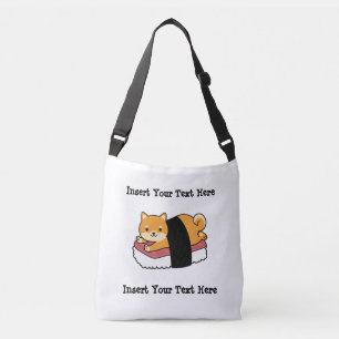 Sushi Shiba Inu - Niedlicher Hund japanisches Esse Tragetaschen Mit Langen Trägern