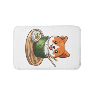 Sushi Shiba � Lustiger Food Hund Badematte