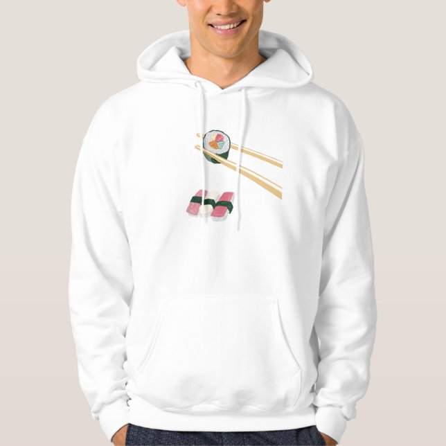 Sushi-Shirt - Individuell angepasst Hoodie (Vorderseite)