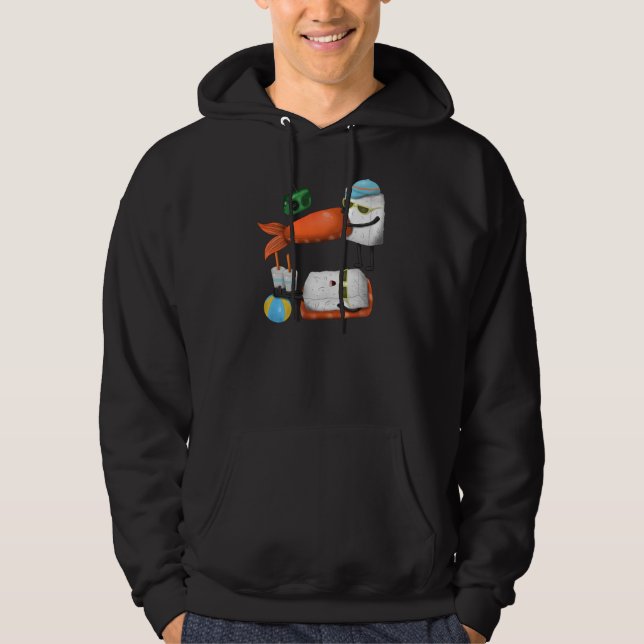 Sushi-Sommer Hoodie (Vorderseite)