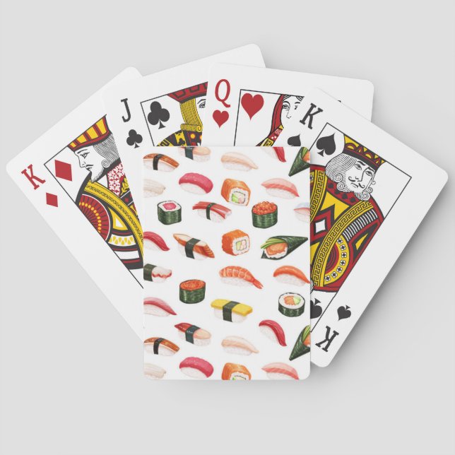 Sushi-Spielkarten Spielkarten (Rückseite)