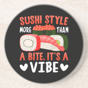Sushi-Stil mehr als ein Biss Getränkeuntersetzer