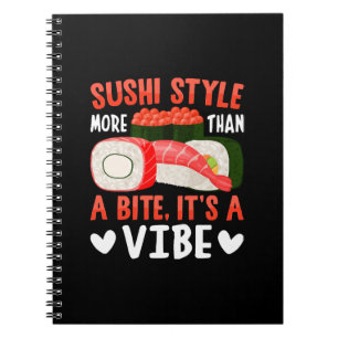 Sushi-Stil mehr als ein Biss Notizblock