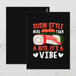 Sushi-Stil mehr als nur ein Biss Postkarte