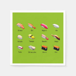 Sushi Stile niedlich kawaii Japanisches Dinner Par Serviette