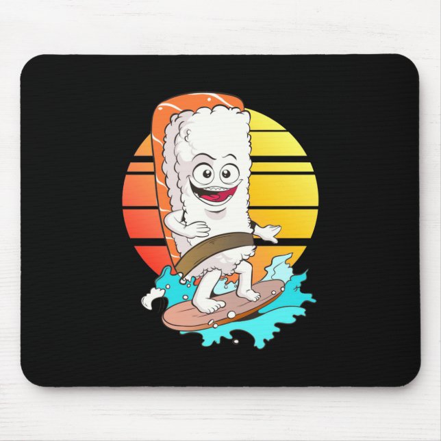Sushi surfen mousepad (Vorne)