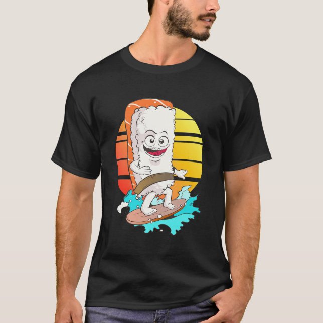 Sushi surfen T-Shirt (Vorderseite)