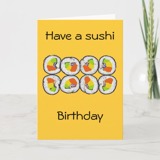 Sushi Sushi Card Karte (Vorderseite)
