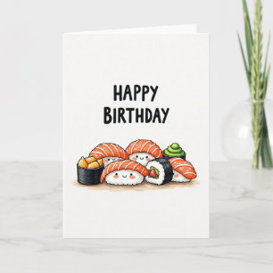 Sushi Süße Geburtstagskarte Karte