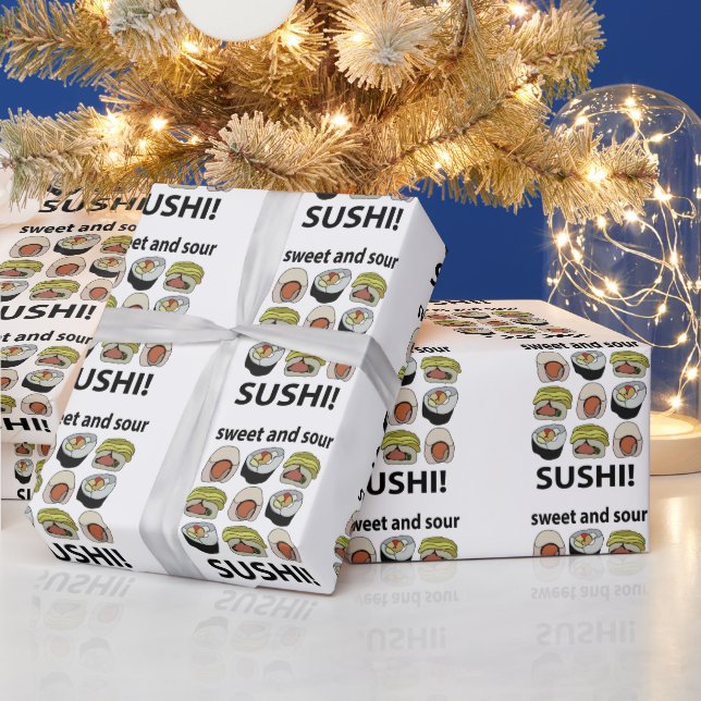 Sushi Sweet und Sour Sushi Geschenkpapier (Feiertage)