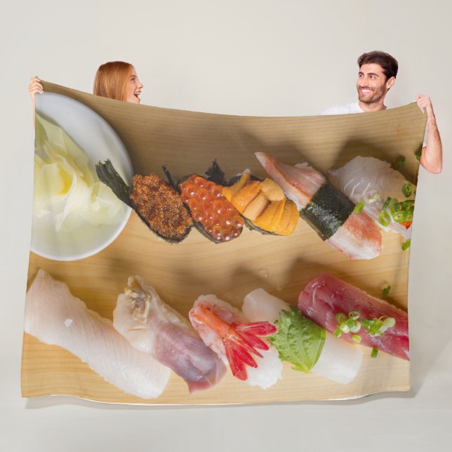 Sushi Symphony – Cozy Fleece Blanket (Beispiel)
