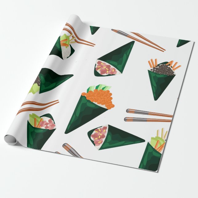 Sushi-Tempaki Geschenkpapier (Ungerollt)
