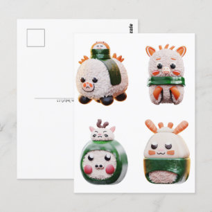 Sushi-Tier, Postkreuz Postkarte