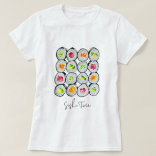 Sushi Time watercolor wasabi T-Shirt