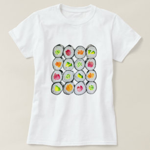 Sushi Time watercolor wasabi T-Shirt
