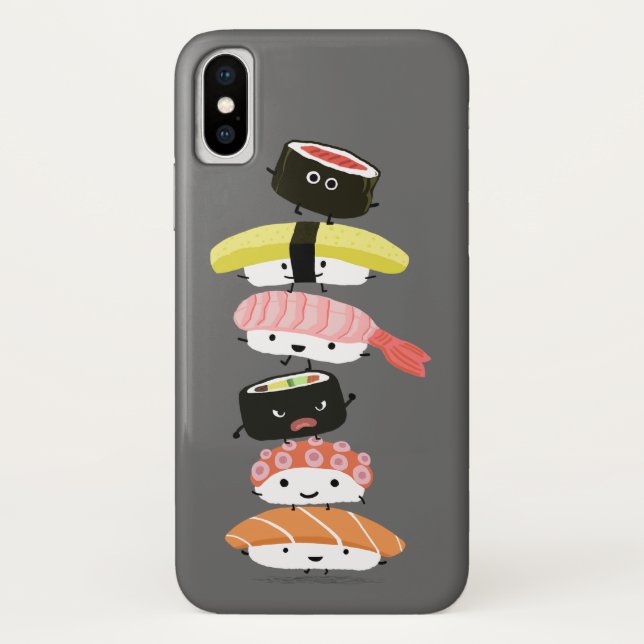Sushi-Turm - Kawaii Sushi und Sashimi-Freunde Case-Mate iPhone Hülle (Rückseite)