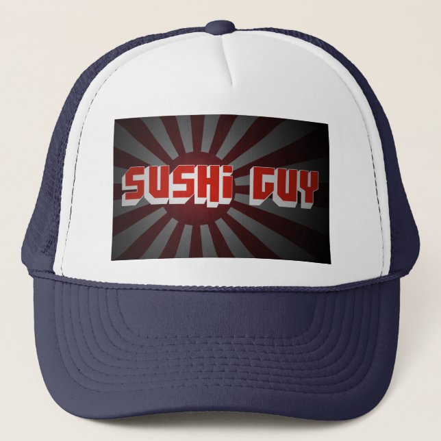 Sushi-Typ-Hut Truckerkappe (Vorderseite)