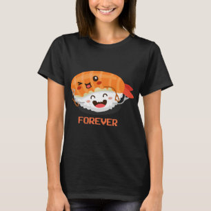 Sushi Umarmung lustiges japanisches Essen Liebhabe T-Shirt