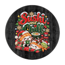 Sushi und Chill Weihnachten Schneidebrett