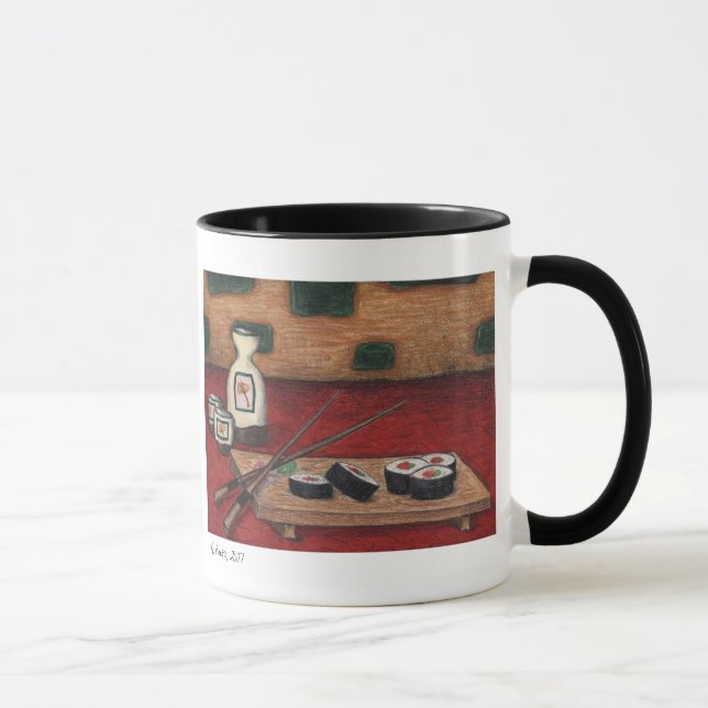 Sushi und Grund-Tasse, K. Knox, 2007 Tasse (Rechts)