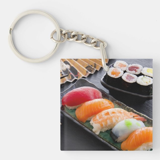 Sushi und Rollen Schlüsselanhänger (Vorderseite)
