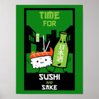 Sushi und Sake-Feinschmecker