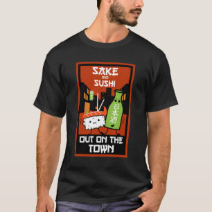 Sushi und Sake Feinschmeckers T - Shirt