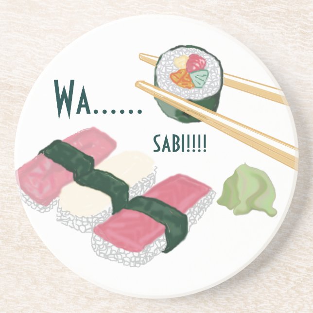 Sushi Wasabi Untersetzer (Vorne)
