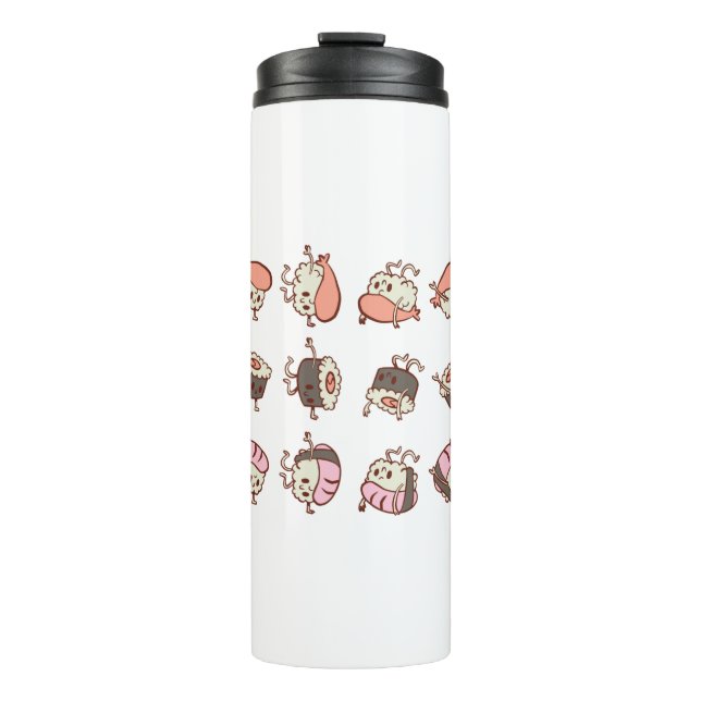 Sushi Workout Training Thermosbecher (Vorderseite)