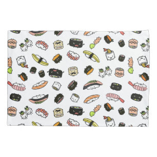 Sushi-Zeichenmuster Kissenbezug