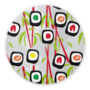 Sushihintergrund Keramikknauf