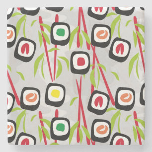 Sushihintergrund Steinuntersetzer