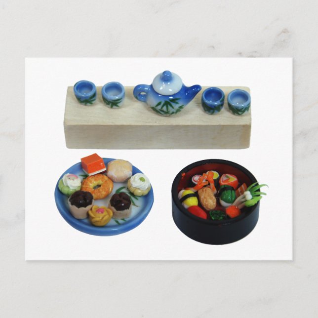 SushiTeaCakes041209 Postkarte (Vorderseite)