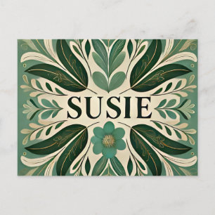 SUSIE ~ Oozing Pastete ~ 3D-Fraktal Design ~ Postkarte