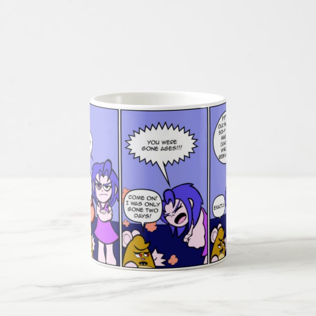 Susiewaffle Streifen-Tasse 01 - Lucies Rückseite Kaffeetasse (Mittel)