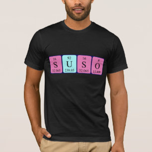 Suso periodic table name shirt