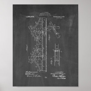 Suspendierung Aufzug-Brücke Patent - Tafel Poster